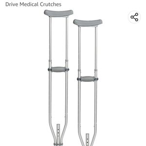 Drive Universal aluminum crutches used